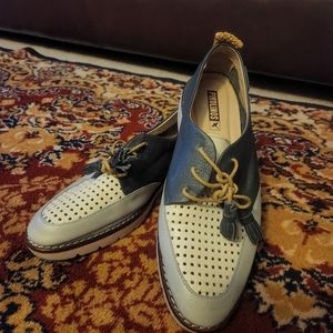 Pikolinos shoes, size 38, blue/light blue/white